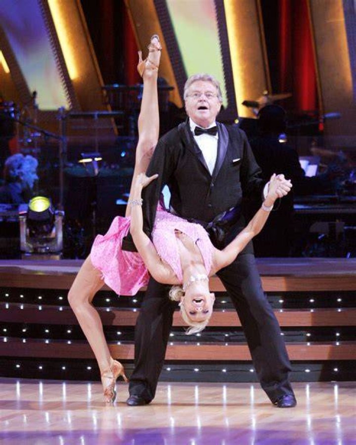 Kym Johnson performing with Mr. T