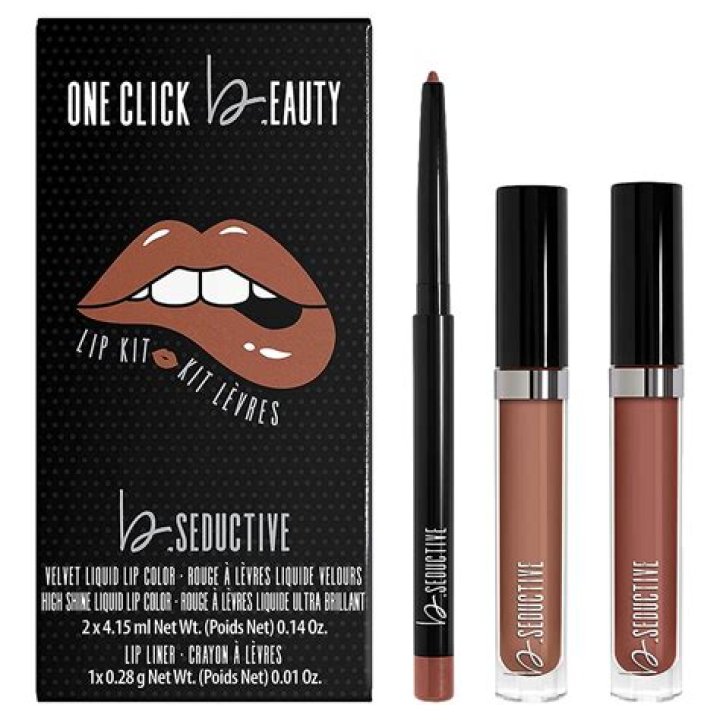 One Click Beauty b.SEDUCTIVE Lip Kit in The Warm Nudes, $24, Amazon.com